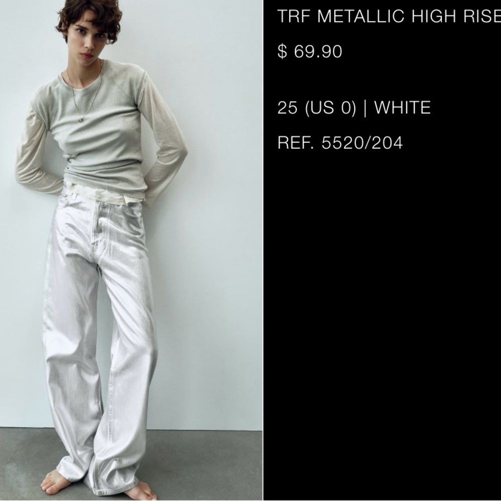 Zara Metallic Pants
